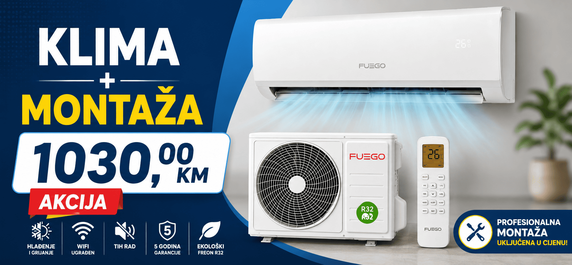 Fuego FGTC12INV-WIFI-WMSE3